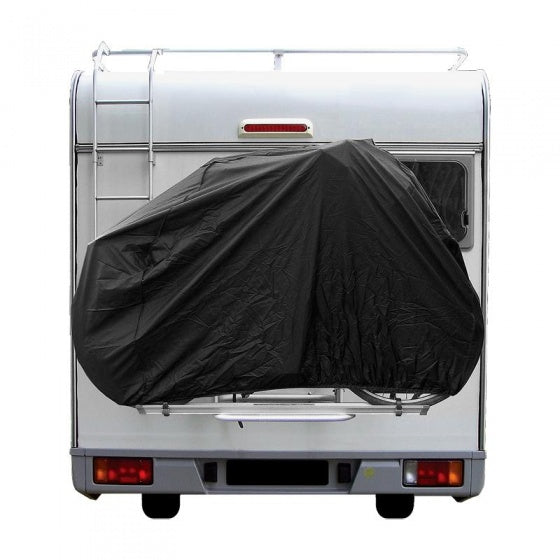 Load image into Gallery viewer, ProPlus Fietshoes - Beschermhoes voor 2 fietsen, zwart, waterafstotend, 150x74x122 cm