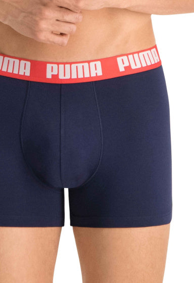 Load image into Gallery viewer, Puma Basic Boxershort Heren (Pack of 2) Grijs Blauw maat L