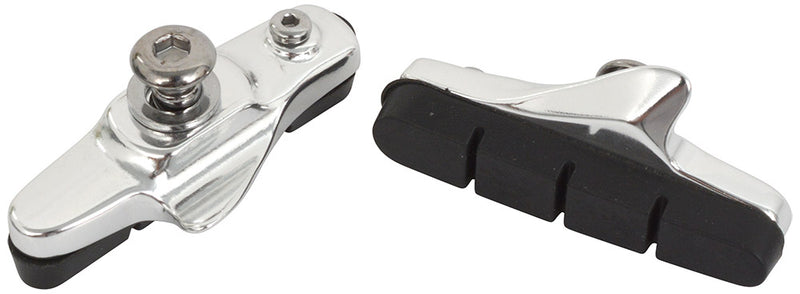 Load image into Gallery viewer, Quaxar shimano road alu cartridge brake shoes silver