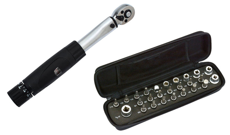 Load image into Gallery viewer, Radon comp torque wrench 1 4 2-24 nm + bit set 25 pcs.