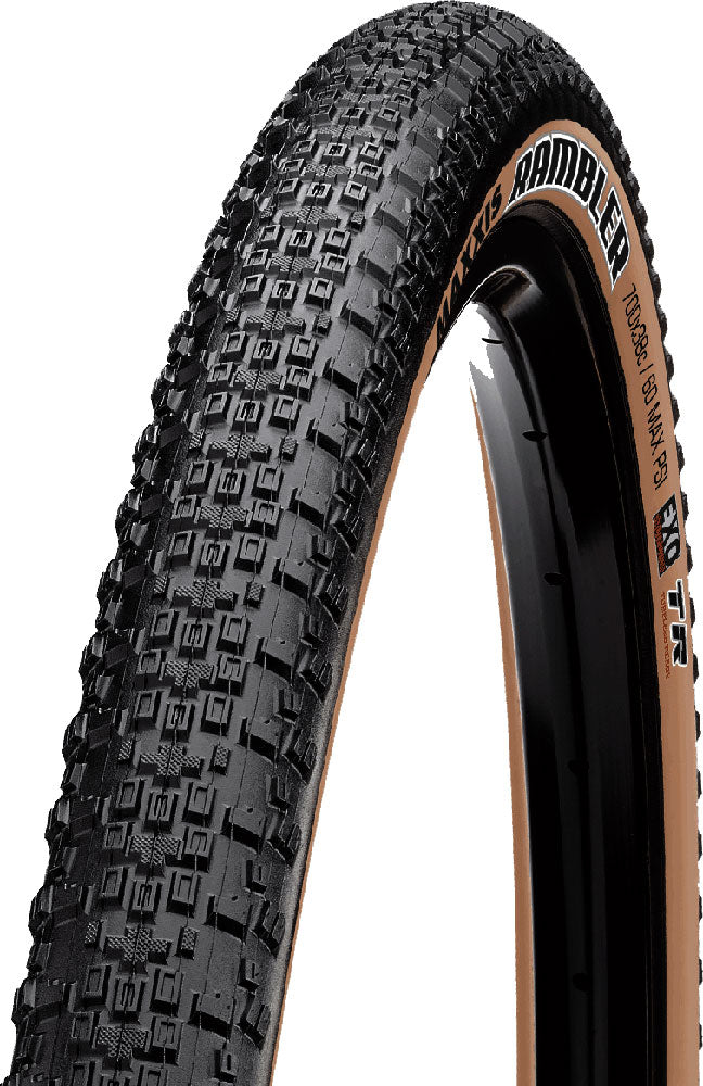 Load image into Gallery viewer, Maxxis rambler tanwall 28 tr exo dual 60 folding tire