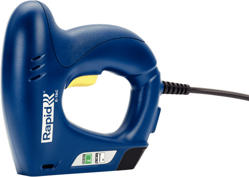 Afbeelding laden in galerijviewer, Rapid elektrische tacker e-tac | incl. 300 nieten 140 8 + 300 nieten 140 12 + 300 brads 8 15 - 5000576