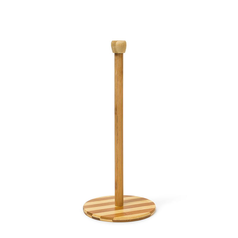 Load image into Gallery viewer, Imp relaxdays keukenrolhouder bambus 32cm