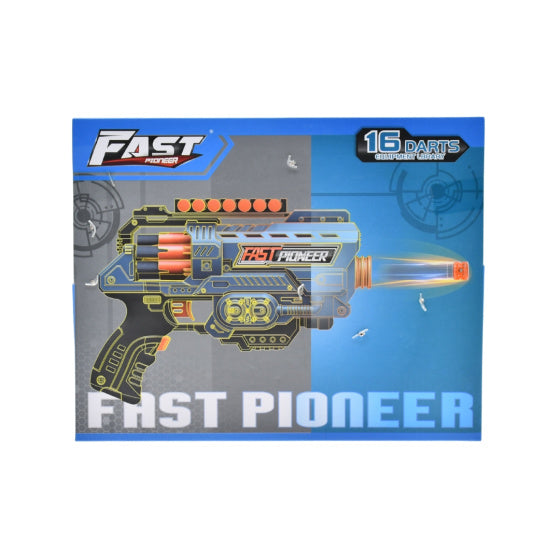 Load image into Gallery viewer, Fast pioneer Speelgoedpistool met Roterend Magazijn 16 kogels