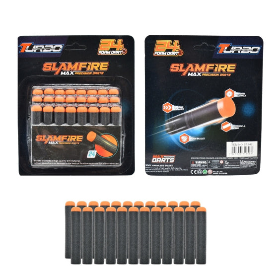 Afbeelding laden in galerijviewer, Fast pioneer foam kogels voor speelgoedpistool 24 stuks zwart