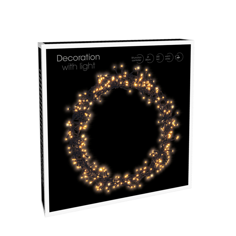 Afbeelding laden in galerijviewer, Ring led zwart 300 leds ø38cm