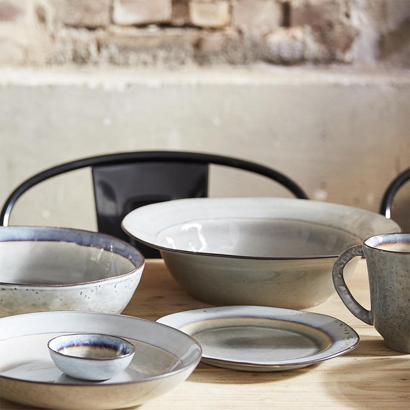 Afbeelding laden in galerijviewer, Riverdale schaal metz soft grey ø26cm