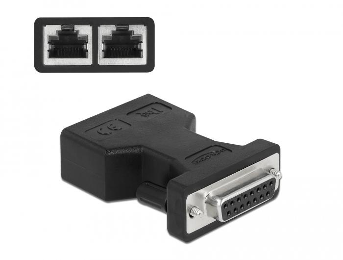 Load image into Gallery viewer, Rj45 naar d-sub adapter