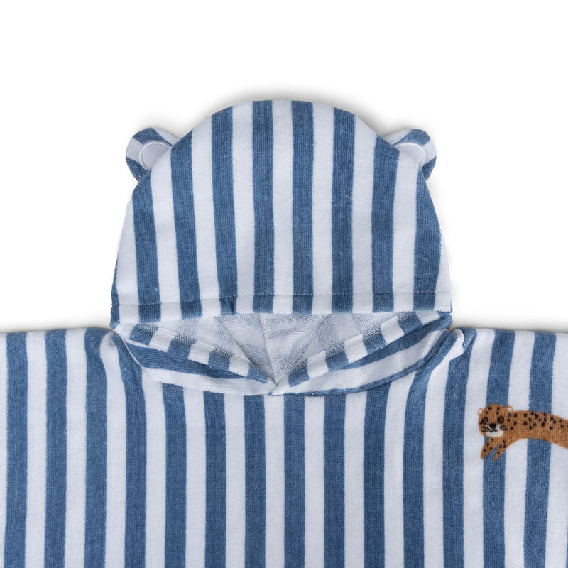 Afbeelding laden in galerijviewer, Roamer | blauwe katoenen strandponcho 65 x 65 cm
