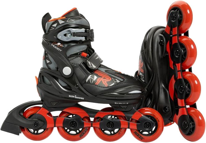 Load image into Gallery viewer, Roces Inline skates Moody Tif 82A zwart rood maat 36-40