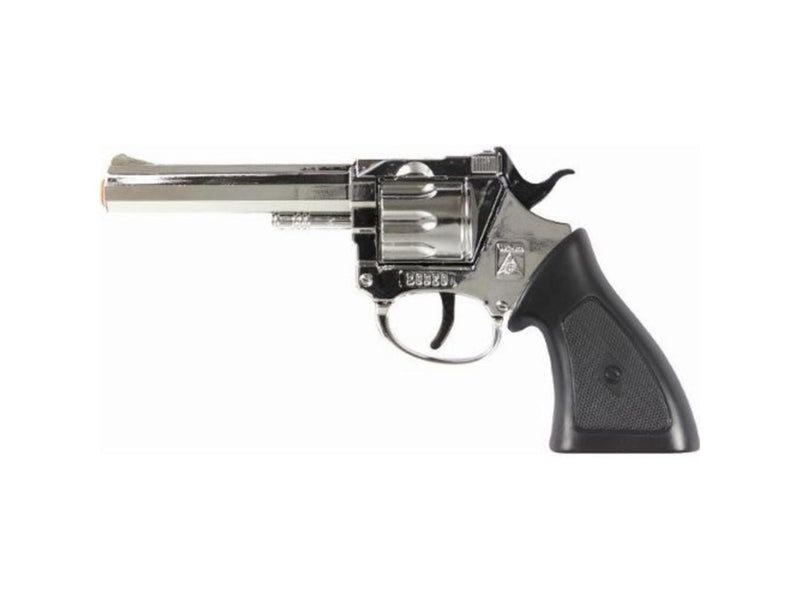 Load image into Gallery viewer, Johntoy wicke pistool rodeo chrome 100 schots