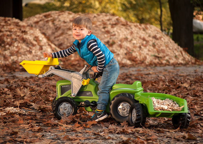Load image into Gallery viewer, Rolly toys Traptractor RollyKiddy Futura junior groen zwart