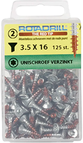 Afbeelding laden in galerijviewer, Rotadrill unischroef vz pk +snijpunt torx tx20 3.5x16 | 125 stuks - 467.035.016