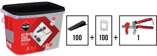 Afbeelding laden in galerijviewer, Rubi kit delta level systeem | 1 mm - 03956