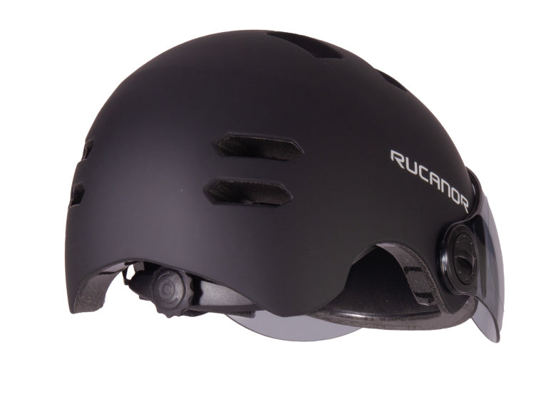 Load image into Gallery viewer, Rucanor Urban Sprint Fietshelm Verstelbaar Zwart Maat 55-58 cm (M)