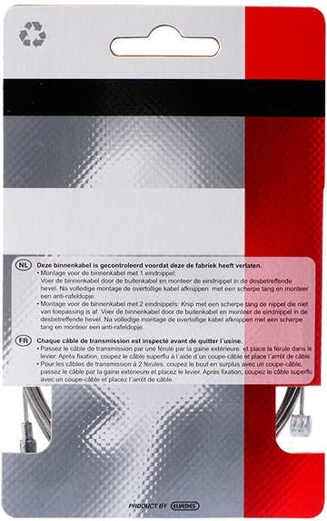 Load image into Gallery viewer, binnenkabel rem 2250 mm RVS zilver