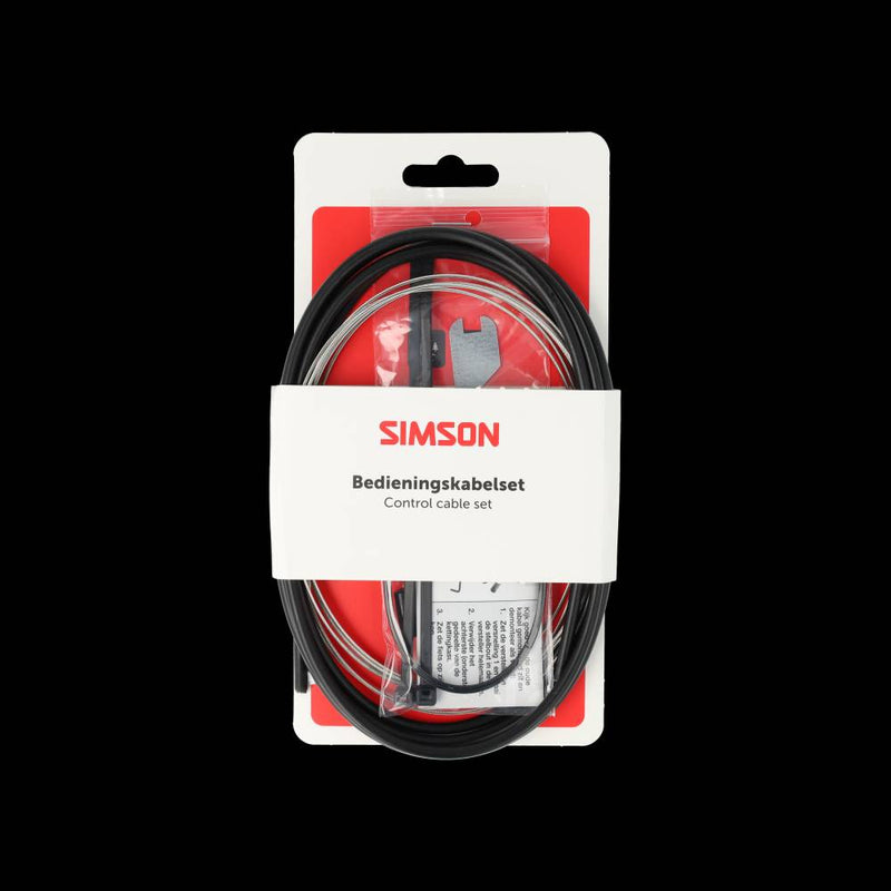 Load image into Gallery viewer, Simson versnellingskabelset nexus 4 7 8 rvs - zwart