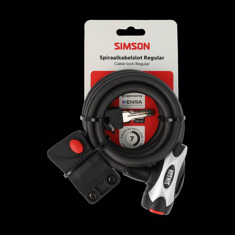 Load image into Gallery viewer, Merkloos sans marque simson spiraalkabelslot regular size xl 10mm x 150cm