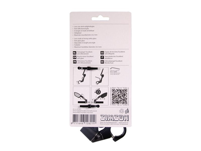 Load image into Gallery viewer, Simson Stuurspiegel links anti-reflecterend