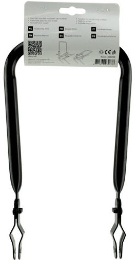 Load image into Gallery viewer, Simson rugleuning smal zwart met vinyl rugkussen