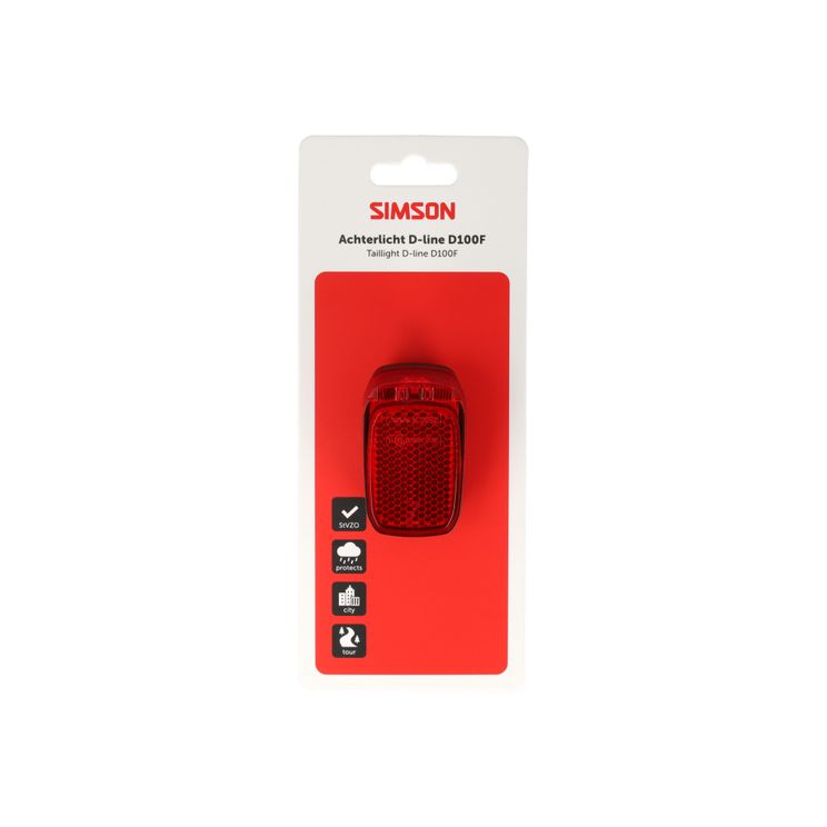 Load image into Gallery viewer, Simson aurora achterlicht d-line d100f naafdynamo