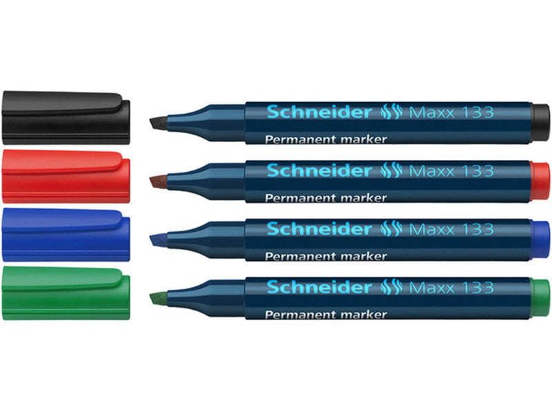 Load image into Gallery viewer, Schneider permanentmarker beitel 4 stuks