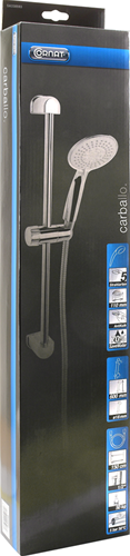 Load image into Gallery viewer, Cornat doucheset carballo 5s chroom-wit - sa330593