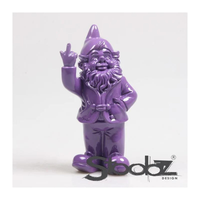 Load image into Gallery viewer, Stoobz design stoobz kabouter f*ck you paars 20cm