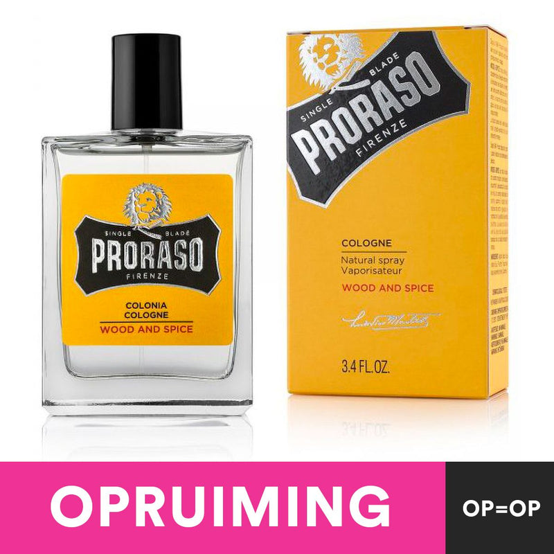 Load image into Gallery viewer, Proraso cologne natural spray wood spice 100ml