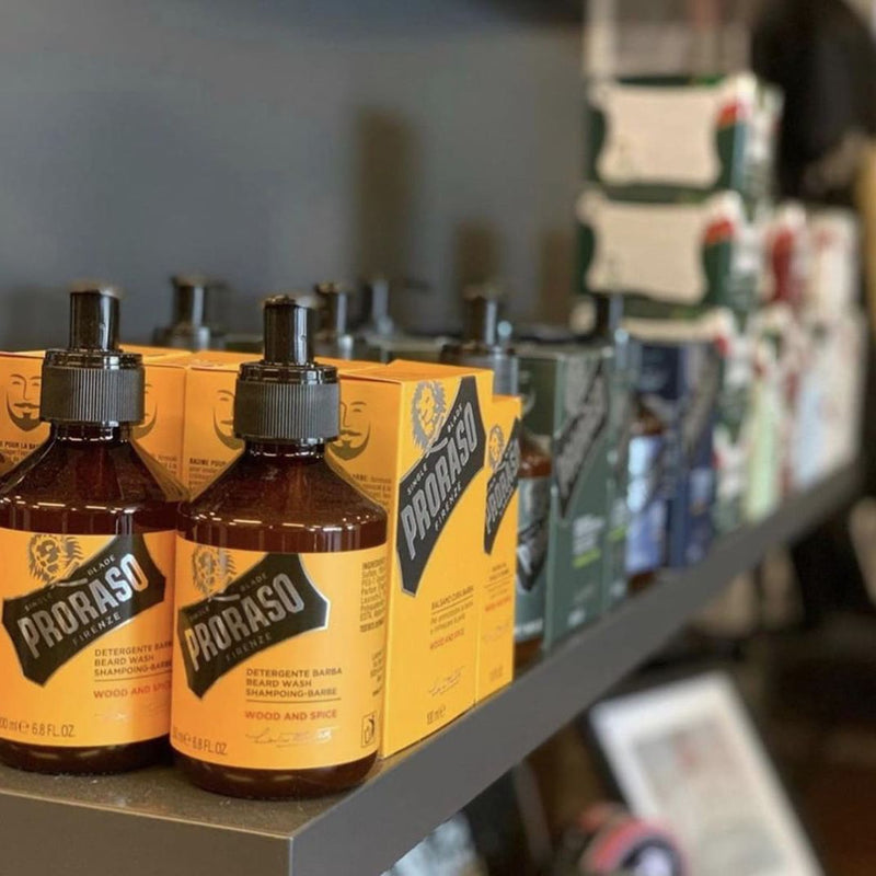 Load image into Gallery viewer, Proraso beard wash wood spice 200ml