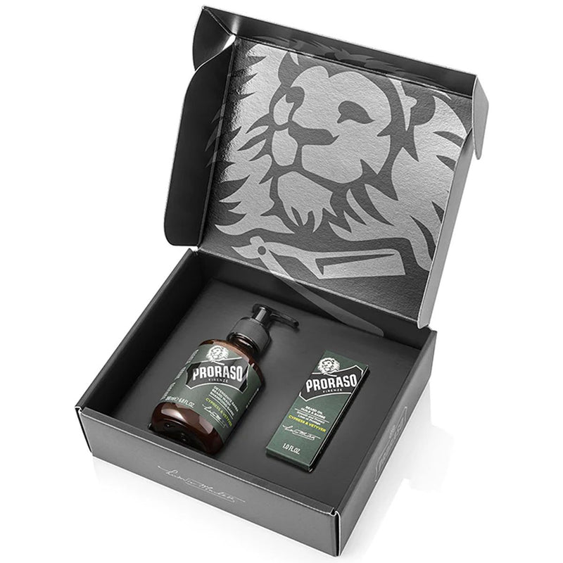 Load image into Gallery viewer, Proraso beard care set cypress vetyver