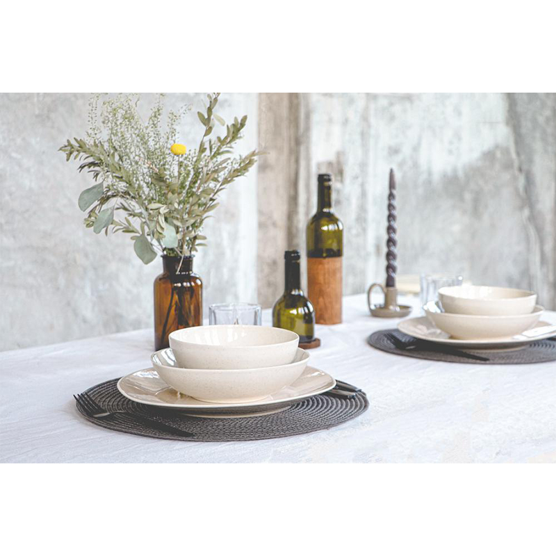 Afbeelding laden in galerijviewer, Senza dinerbord mikos beige 30cm