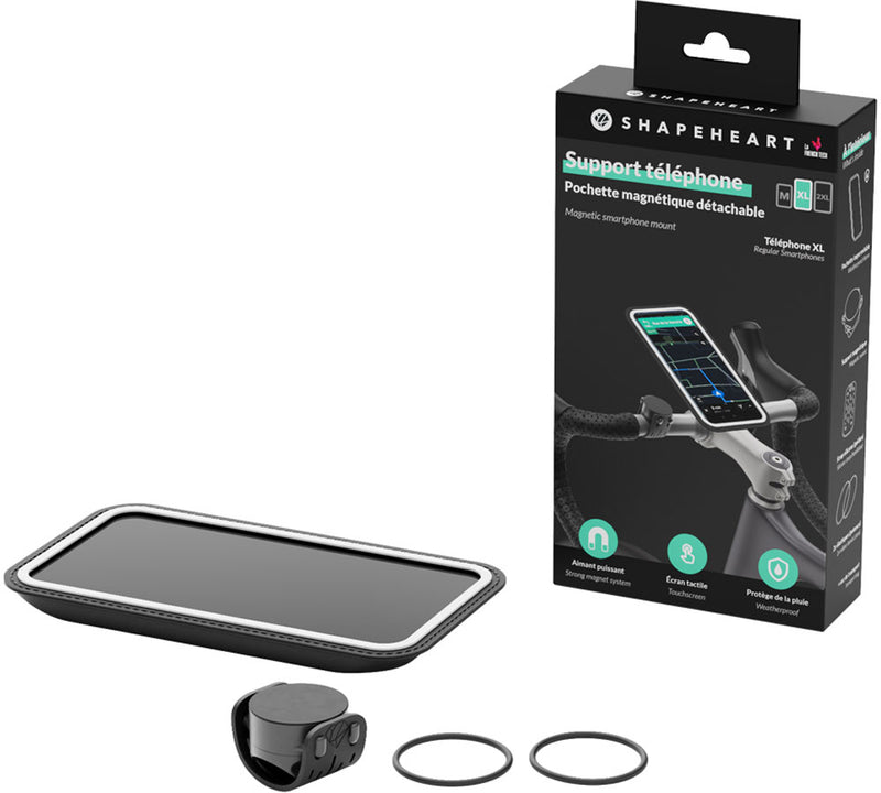 Load image into Gallery viewer, Shapeheart magnetic smartphone mount for bike