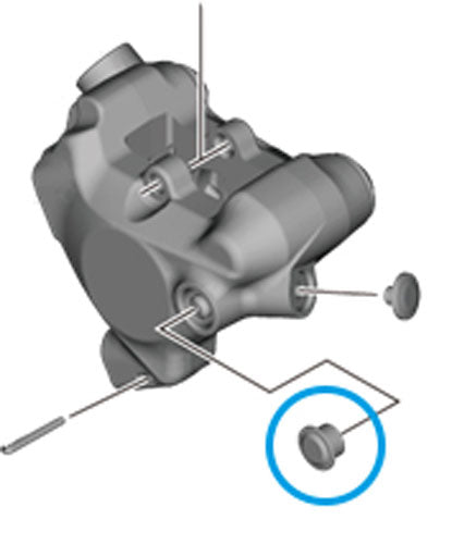 Afbeelding laden in galerijviewer, Shimano bleed boss cap for br-r9270 br-r8170 br-r7170 br-rx820
