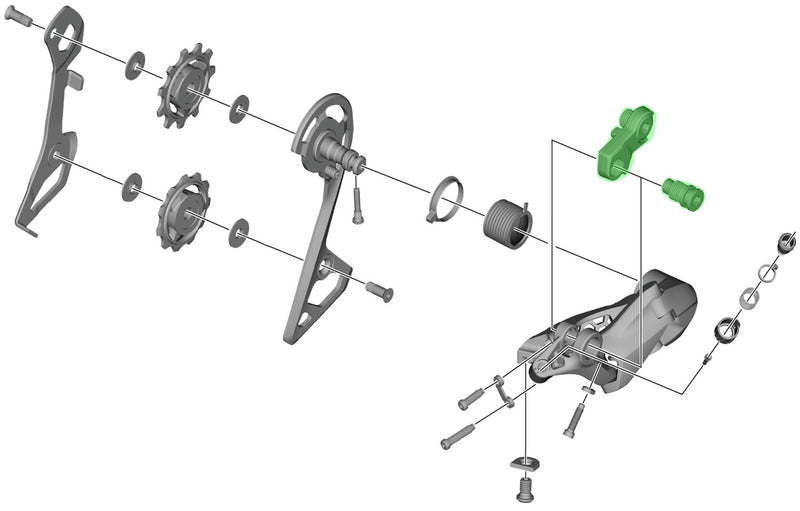 Load image into Gallery viewer, Shimano achterderailleur beugel ultegra rd-r8000 staal zwart