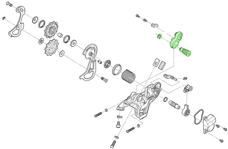 Load image into Gallery viewer, Shimano axle unit for rd-m820 rear derailleur bracket