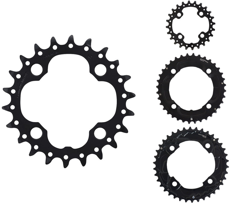 Load image into Gallery viewer, Shimano kettingblad Deore 10V 38T Y1RP98080 M617 zwart