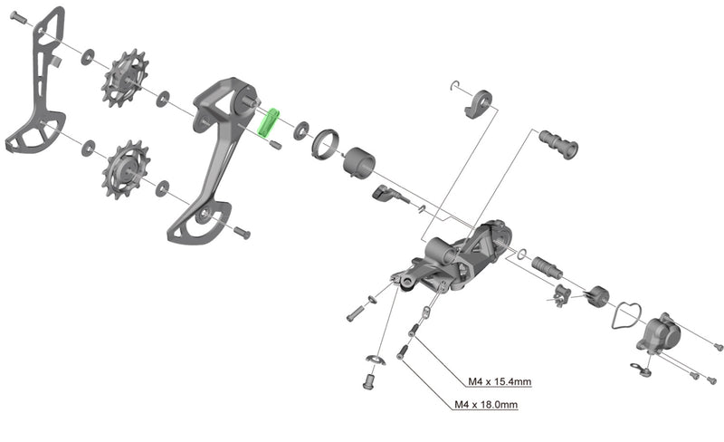 Load image into Gallery viewer, Shimano bumper for rd-m8100 8130 rear derailleur