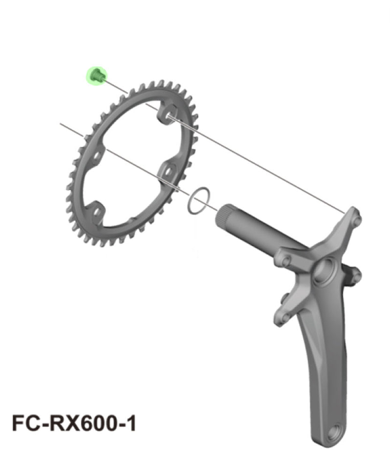 Afbeelding laden in galerijviewer, Shimano fc-rx610 rx600 u8000 m6000 m510 chainring bolts