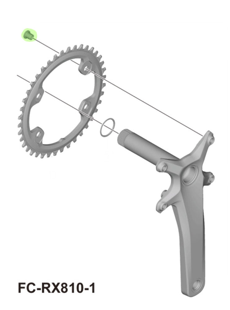 Load image into Gallery viewer, Shimano grx fc-rx820 rx810 chainring bolts