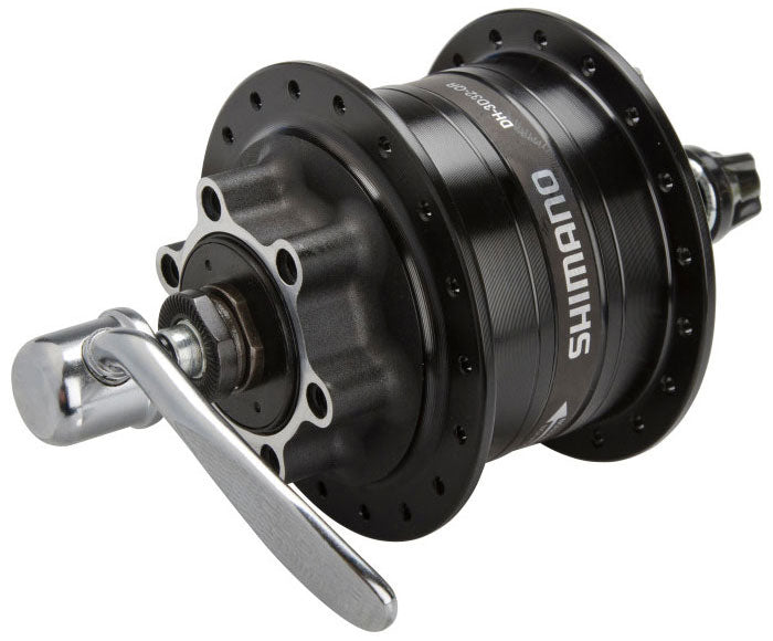 Load image into Gallery viewer, Shimano dh-3d32 disc 6-bolt hub dynamo 36h
