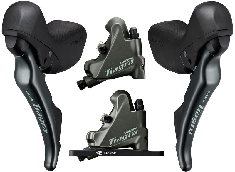 Load image into Gallery viewer, Shimano tiagra st-4720+br-4770 2x10-speed disc brake set