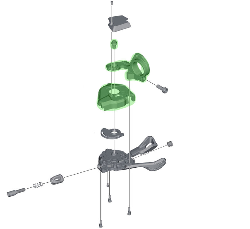 Load image into Gallery viewer, Shimano base cover unit sl-m8000 without indicator right