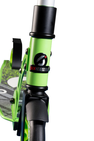 Load image into Gallery viewer, Six degrees 2-wiel Kinderstep Opvouwbaar Voetrem Groen Zwart
