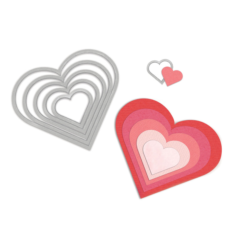 Load image into Gallery viewer, Sizzix • framelits die set hearts