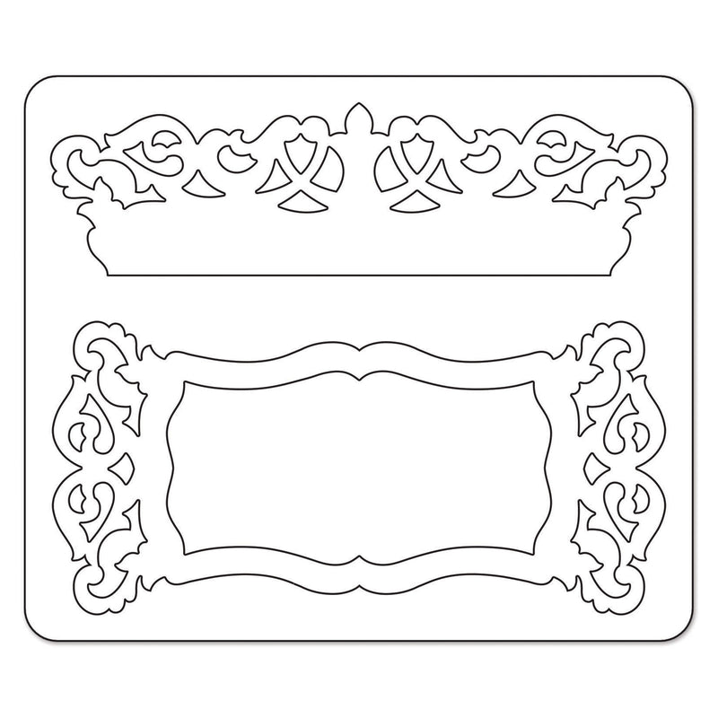 Load image into Gallery viewer, Sizzix • sizzlits die label edge scrollwork