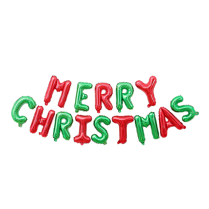Afbeelding laden in galerijviewer, Slinger ballon folie merry christmas 40cm