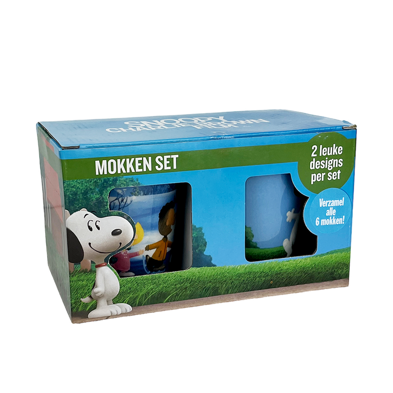 Afbeelding laden in galerijviewer, Snoopy mokkenset 250ml 2-delig