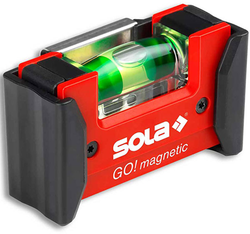 Load image into Gallery viewer, Sola go magnetic clip mini waterpas met gordelclip - 01621201 - tot 0.25 m - rood