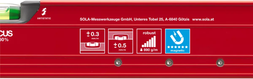 Load image into Gallery viewer, Sola red m 3 60 waterpas | 60 cm - 01812801